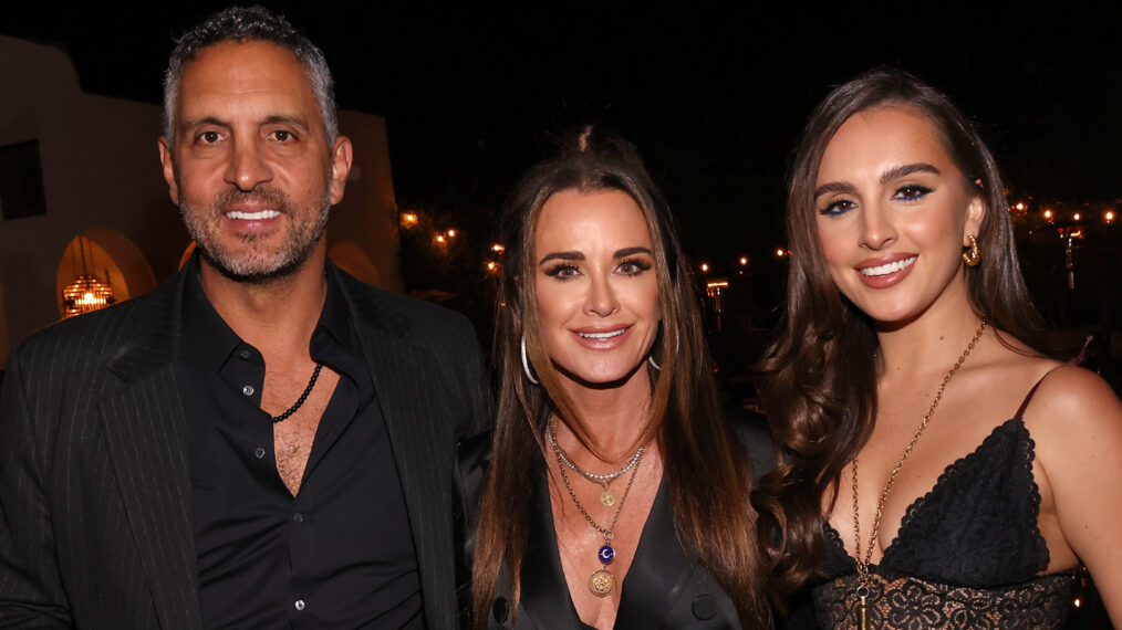 Mauricio Umansky, Kyle Richards and Alexia Umansky attend Wheelhouse's Spoke Studios and the Agency's 'Buying Beverly Hills' premiere