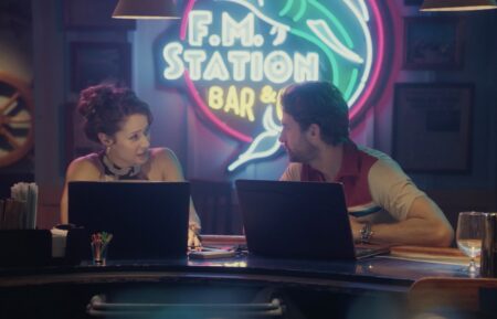 Jaina Lee Ortiz as Emi and Scott Speedman as RJ Decker — 'RJ Decker'