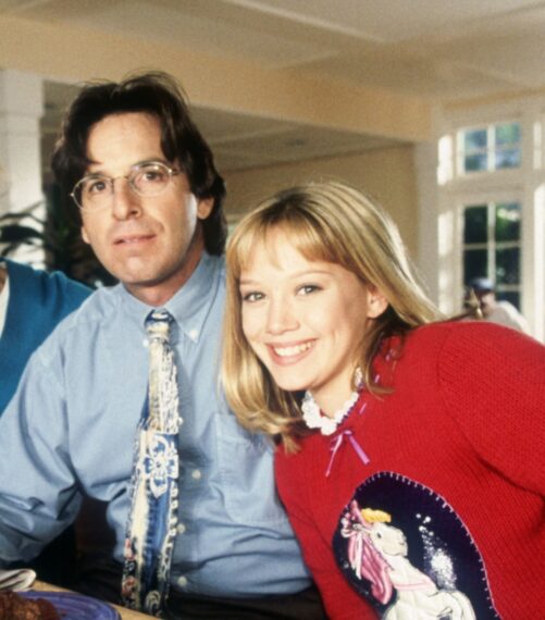 Robert Carradine and Hilary Duff on Lizzie McGuire