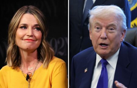 Savannah Guthrie and Donald Trump