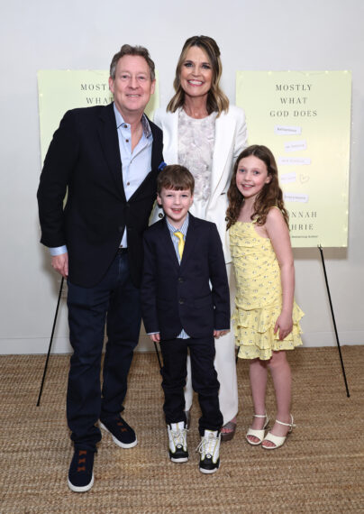 Michael Feldman and Savannah Guthrie attend the "Mostly What God Does" book presentation