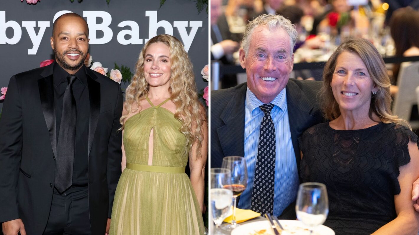 Donald Faison and Cacee Cobb, John C. McGinley and Nichole McGinley