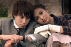Alexander Arnold and Jessica Sula as Rich and Grace in 'Skins'