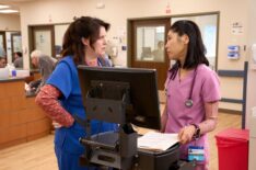 Allison Tolman and Kahyun Kim in 'St. Denis Medical'