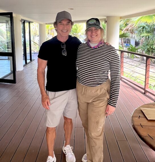 On set of 'Survivor 50' with Jeff Probst