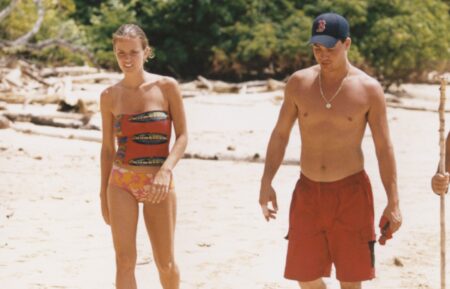 contestant Rob Cesternino, contestant Amber Brkich, contestant Rob Mariano, contestant Alicia Calaway