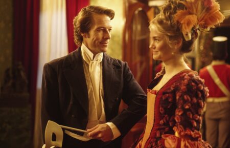 Luke Bracey and Maia Mitchell in 'The Artful Dodger' Season 2