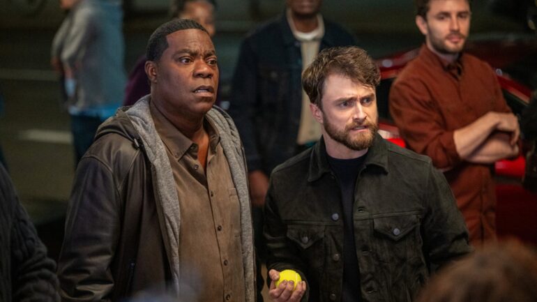 Tracy Morgan and Daniel Radcliffe in 'The Fall and Rise of Reggie Dinkins'