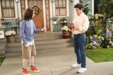 'Welcome to the Zhuzh' -- Coverage of the CBS Original Series THE NEIGHBORHOOD, scheduled to air on the CBS Television Network. Pictured: Hank Greenspan as Grover and Max Greenfield as Dave.