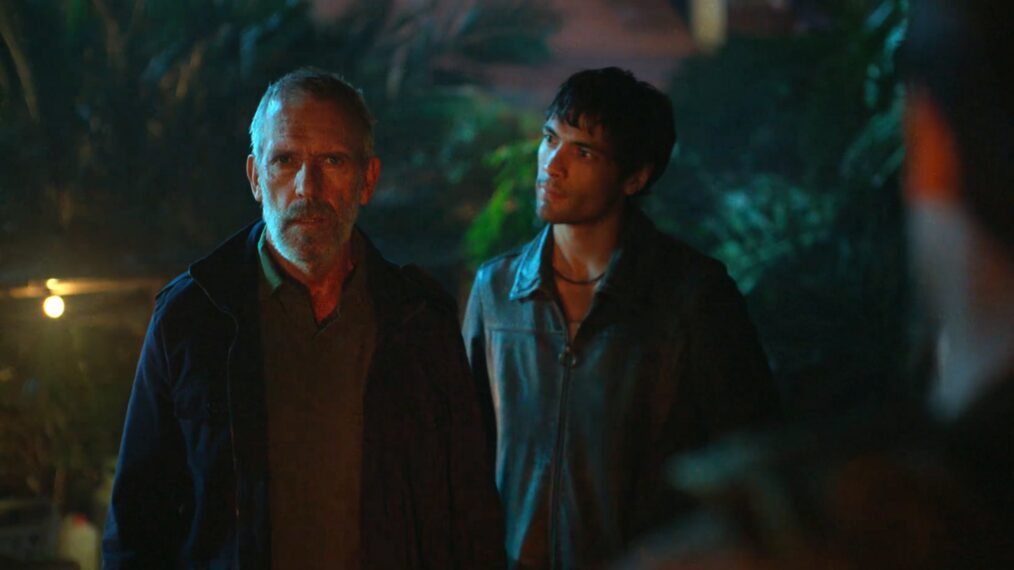 Hugh Laurie and Diego Calva in 'The Night Manager' Season 2 finale