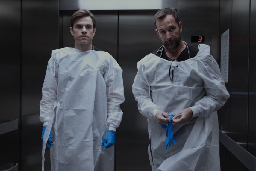 Patrick Ball as Langdon, Noah Wyle as Robby — 'The Pitt' Season 2 Episode 7