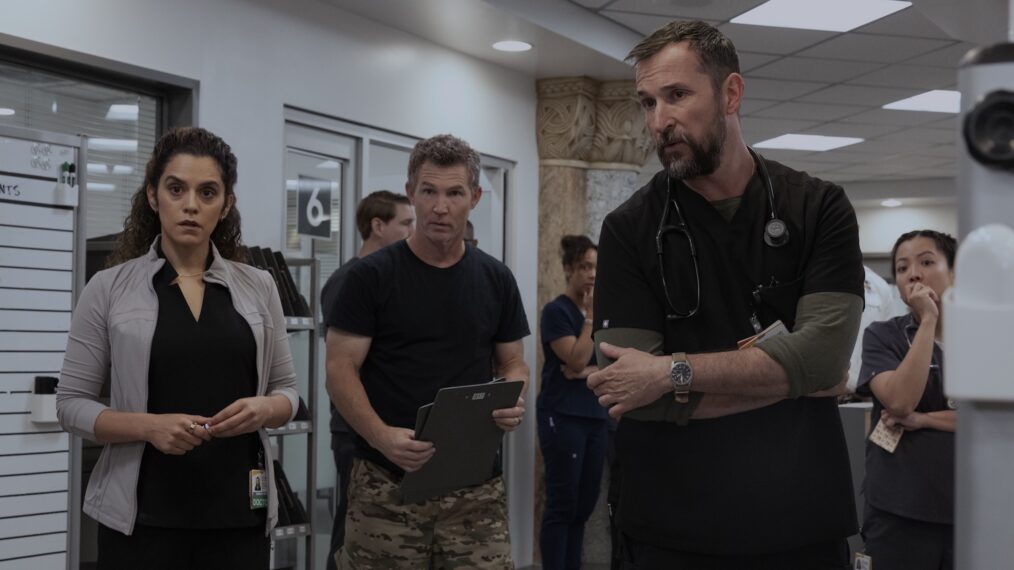 Sepideh Moafi, Shawn Hatosy, Noah Wyle, Kristin Villanueva — 'The Pitt'