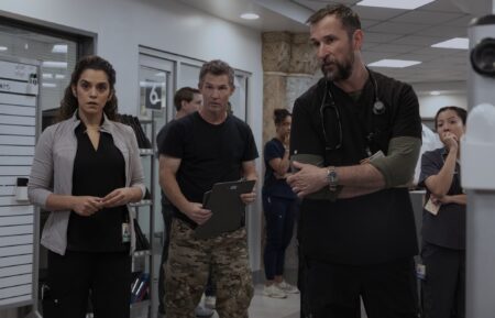 Sepideh Moafi, Shawn Hatosy, Noah Wyle, Kristin Villanueva — 'The Pitt'