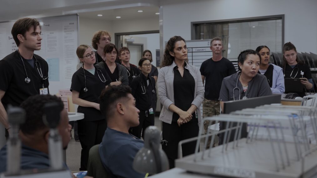 Patrick Ball, Taylor Dearden, Fiona Dourif, Lucas Iverson, Gerran Howell, Irene Choi, Sepideh Moafi, Shawn Hatosy, Kristin Villanueva, Shabana Azeez, Isa Briones — 'The Pitt'