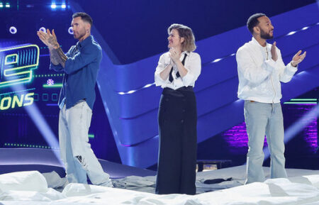 Adam Levine, Kelly Clarkson, John Legend