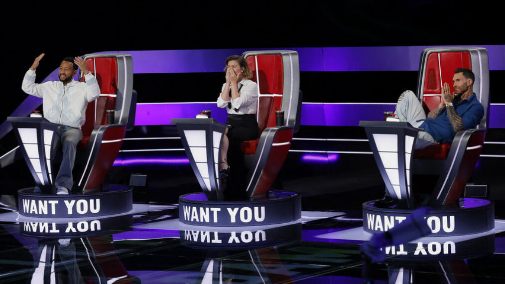 John Legend, Kelly Clarkson, Adam Levine