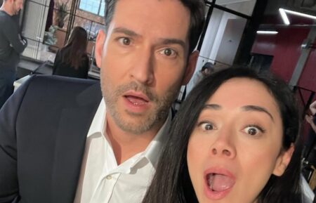 Tom Ellis and Aimee Garcia – 'CIA' Set