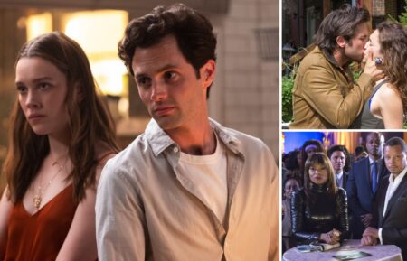 Victoria Pedretti and Penn Badgley; Justin Chatwin and Emmy Rossum; Taraji P. Henson and Terrence Howard