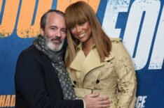 Louis Bélanger-Martin and Tyra Banks attend the 'Shadow Force' tastemaker event