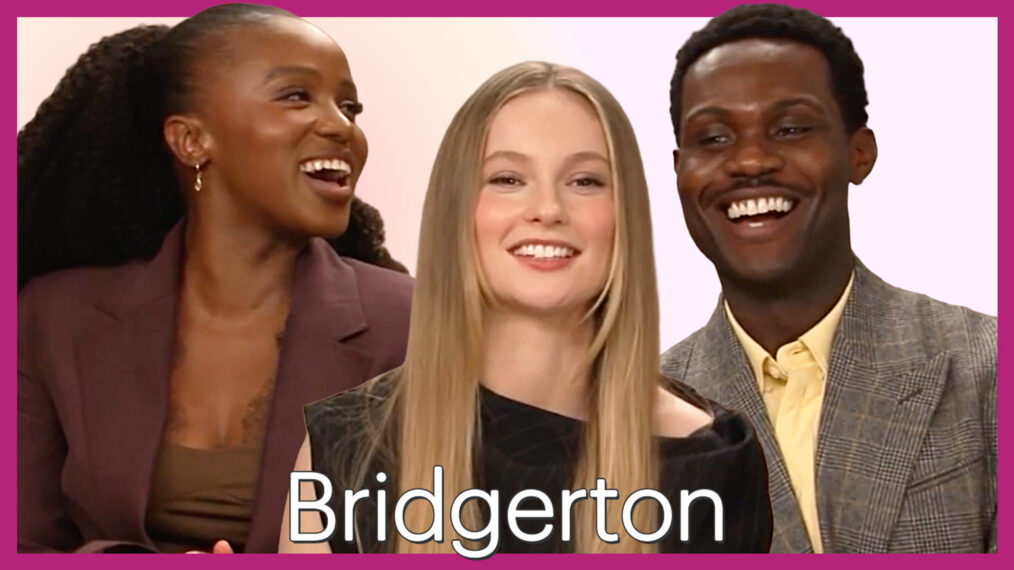 Masali Baduza, Hannah Dodd and Victor Alli of 'Bridgerton'