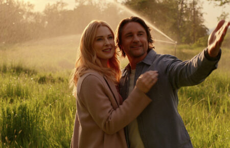 Martin Henderson as Jack Sheridan and Alexandra Breckenridge as Melinda Monroe in 'Virgin River' Season 7