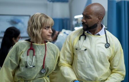 Eve Harlow as Dr. Ingrid Derian and Morris Chestnut as Dr. John Watson — 'Watson' Season 2 Episode 11 