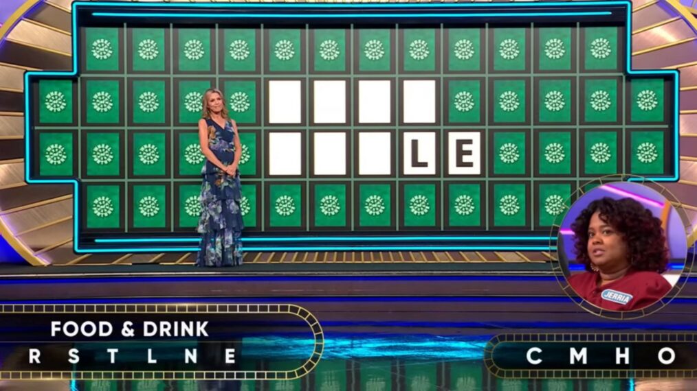 'Wheel of Fortune' contestant Jerrica Graves-Jackson solving the Bonus Round puzzle on February 3, 2026