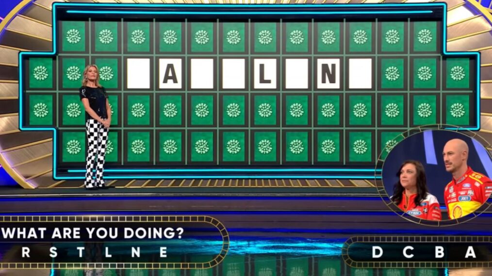 'Wheel of Fortune' contestant Cydni Carrick and NASCAR driver Joey Logan on February 13, 2026