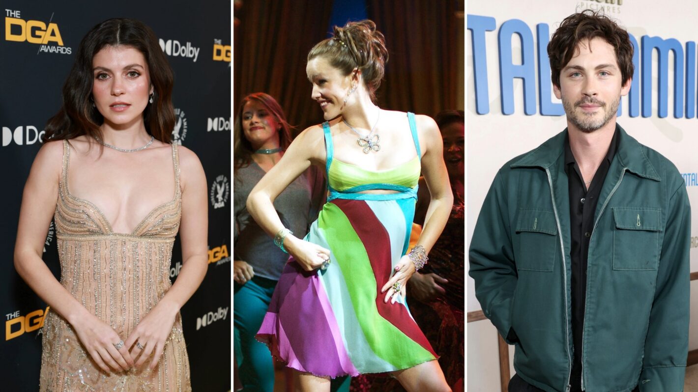 Emily Bader and Logan Lerman with Jennifer Garner as Jenna in '13 Going on 30'