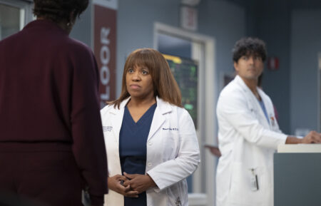 GREY’S ANATOMY - “Love the Way You Lie” - Richard tackles a shocking case on his first day back, while Kavita and Jules prepare for a high-stakes presentation. Bailey must have a difficult conversation with a beloved patient, and Jo works to baby-proof the loft. THURSDAY, MARCH 12 (10:00-11:00 p.m. EDT) on ABC. (Disney/Anne Marie Fox) CHANDRA WILSON, NIKO TERHO