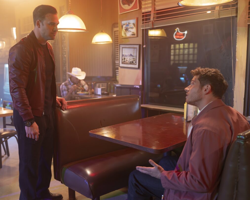 Ryan Guzman as Eddie, Oliver Stark as Buck — '9-1-1' Season 9 Episode 13 