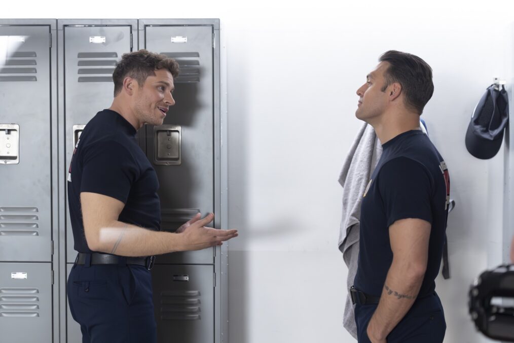 Oliver Stark as Buck and Ryan Guzman as Eddie — '9-1-1' Season 9 Episode 14 