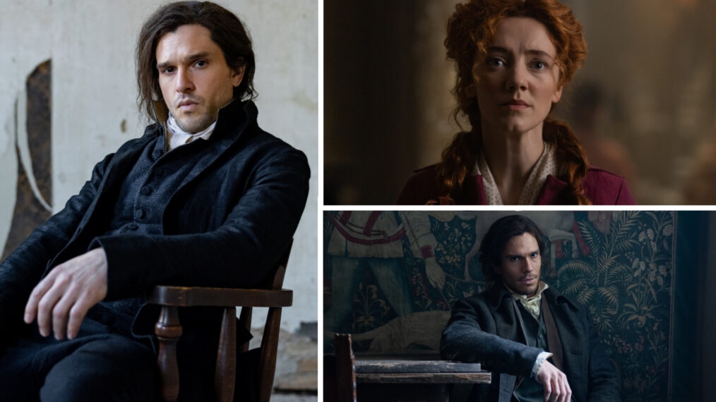 Kit Harington, Mirren Mack, and François Civil in 'A Tale of Two Cities.'