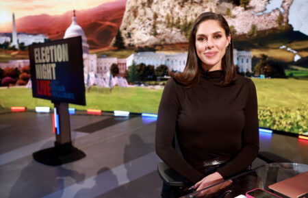 CULVER CITY, CALIFORNIA - NOVEMBER 05: Abby Huntsman poses onstage during Election Night Live With Brian Williams at Amazon Studios on November 05, 2024 in Culver City, California. (Photo by Matt Winkelmeyer/Getty Images for Amazon Studios)