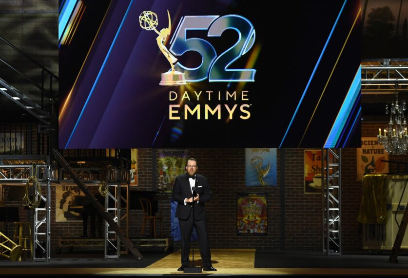 Adam Sharp attends the 52nd Annual Daytime Emmy Awards at The Pasadena Civic Auditorium on October 17, 2025 in Pasadena, California.