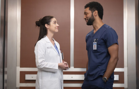 GREY’S ANATOMY - “Wrecking Ball” - A couple lands in the hospital with life-altering injuries after a wrecking ball destroys their home. Lucas and Simone struggle to support a young, terminally ill patient, and Richard hosts a prostate screening event. THURSDAY, MARCH 19 (10:00-11:00 p.m. EDT) on ABC. (Disney/Anne Marie Fox) ADELAIDE KANE, ANTHONY HILL