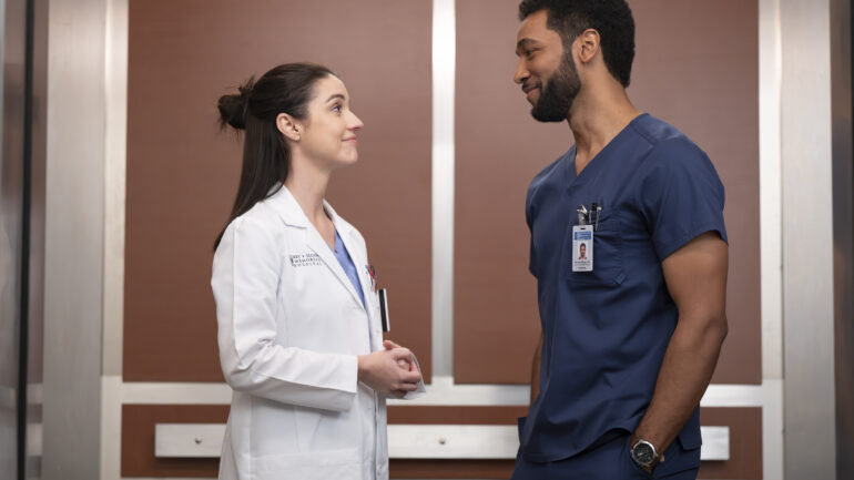 GREY’S ANATOMY - “Wrecking Ball” - A couple lands in the hospital with life-altering injuries after a wrecking ball destroys their home. Lucas and Simone struggle to support a young, terminally ill patient, and Richard hosts a prostate screening event. THURSDAY, MARCH 19 (10:00-11:00 p.m. EDT) on ABC. (Disney/Anne Marie Fox) ADELAIDE KANE, ANTHONY HILL