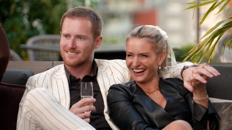 John Merrill, Theresa Demaria in episode 105 of Age of Attraction