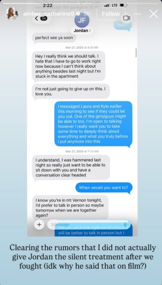 Amber Morrison of Love Is Blind on Instagram