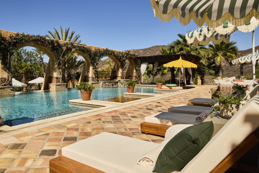 'Bachelor Mansion Takeover,' HGTV, Season 1, Episode 3, pool area, March 16, 2026.