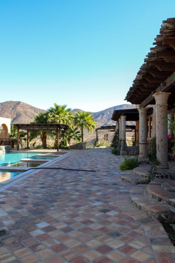 'Bachelor Mansion Takeover,' HGTV, Season 1, Episode 3, pool area, March 16, 2026.