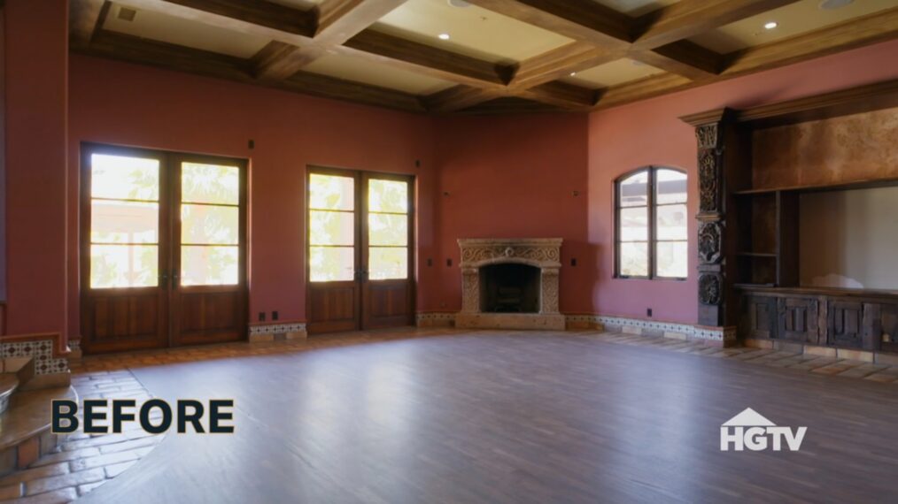 HGTV's 'Bachelor Mansion Takeover,' Season 1, Episode 4, mixer room, before.