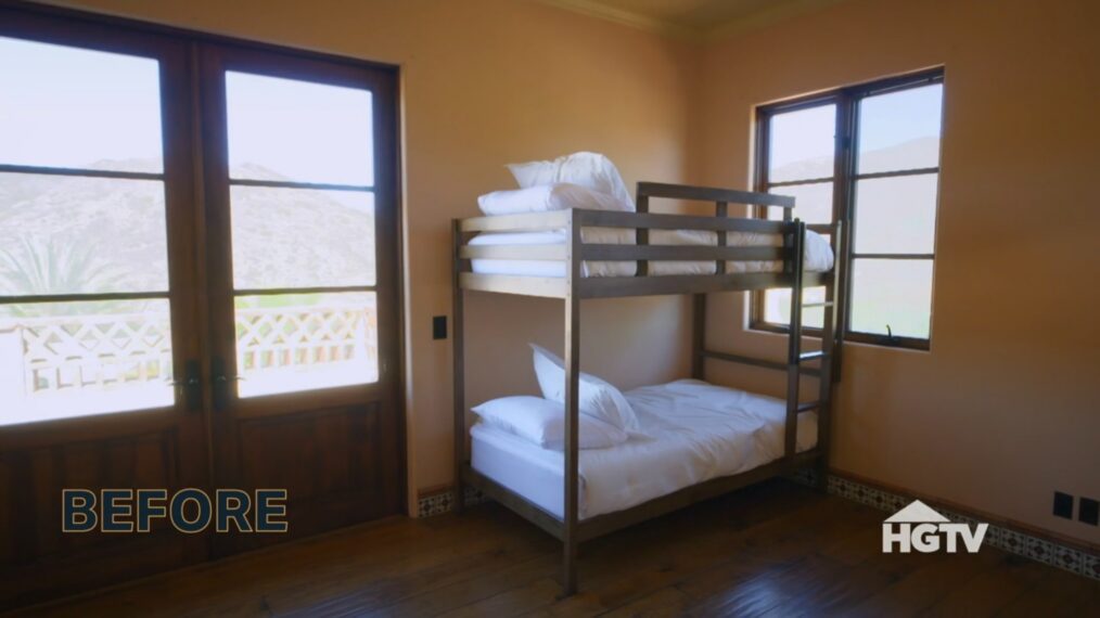 HGTV's 'Bachelor Mansion Takeover,' Season 1, Episode 1, March 2, 2026, guys bunk room 1.