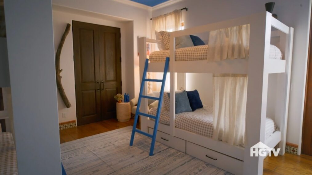 HGTV's 'Bachelor Mansion Takeover,' Season 1, Episode 1, March 2, 2026, guys bunk room 1.