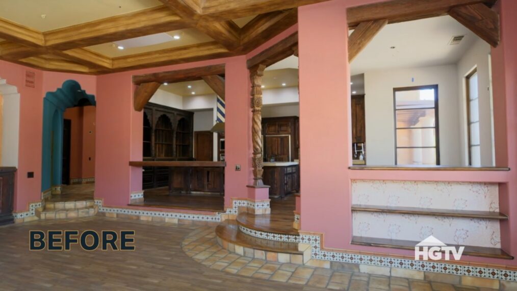 HGTV's 'Bachelor Mansion Takeover,' Season 1, Episode 4, mixer room, before.