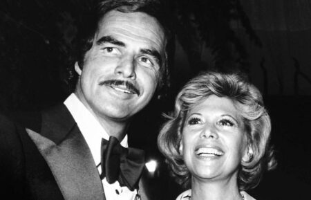 From left, Burt Reynolds, Dinah Shore, at a roast for Hal Needham, 1975
