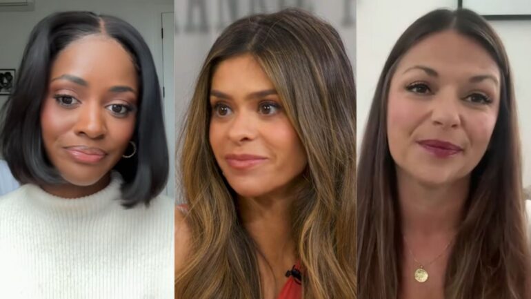 Charity Lawson via TikTok, March 16, 2026; Taylor Frankie Paul on the March 18, 2026, episode of ABC's 'Good Morning America'; DeAnna Pappas, YouTube, August 30, 2025.