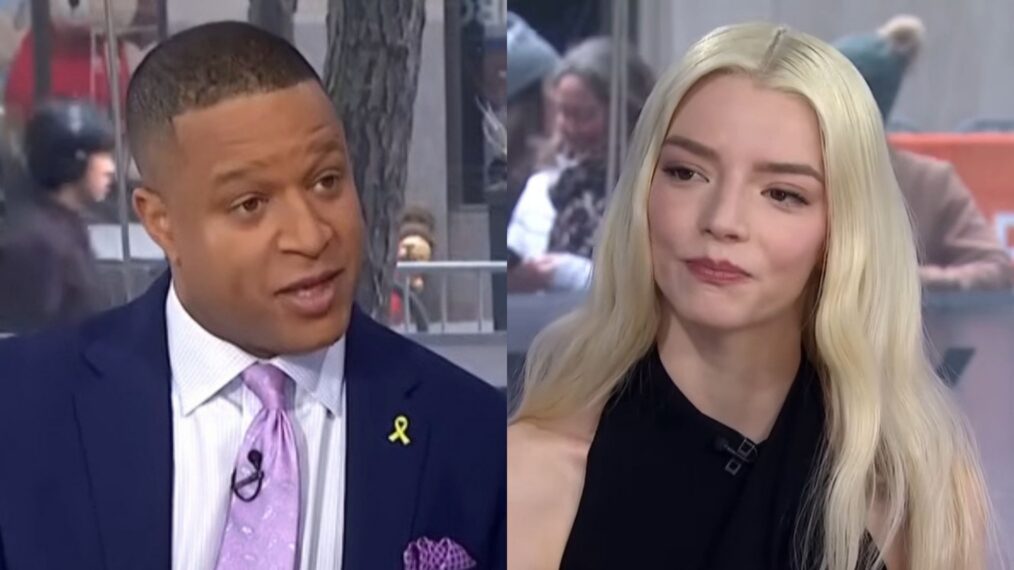 Craig Melvin and Anya Taylor-Joy on the March 18, 2026, episode of NBC's 'Today.'