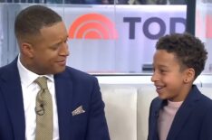 Craig Melvin and his son, Delano Melvin, on the January 13, 2025, episode of NBC's 'Today.'