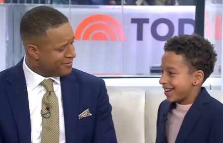 Craig Melvin and his son, Delano Melvin, on the January 13, 2025, episode of NBC's 'Today.'